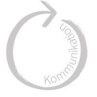 Kreis hellgrau Kommunikation